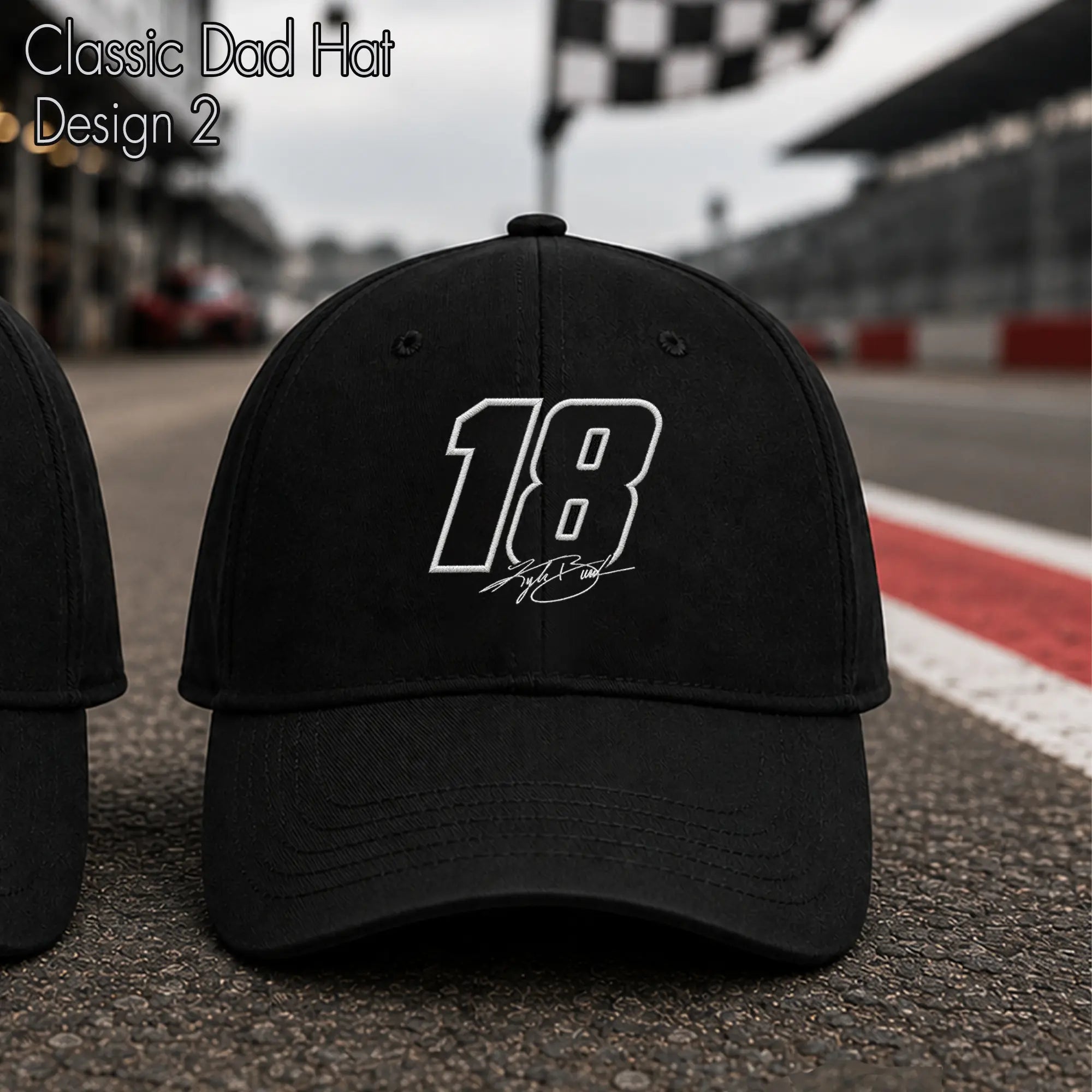 [Embroided Hat] Embroided Kyle Busch Classic Dad Hat, Forever Rowdy Racing Fan Gift Hat