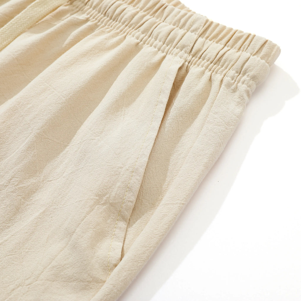 Ultimate Comfort: 4-Pack 100% Cotton Linen Wide Leg Pants for Men & Women - Summer Casual, Breathable, and Stylish!