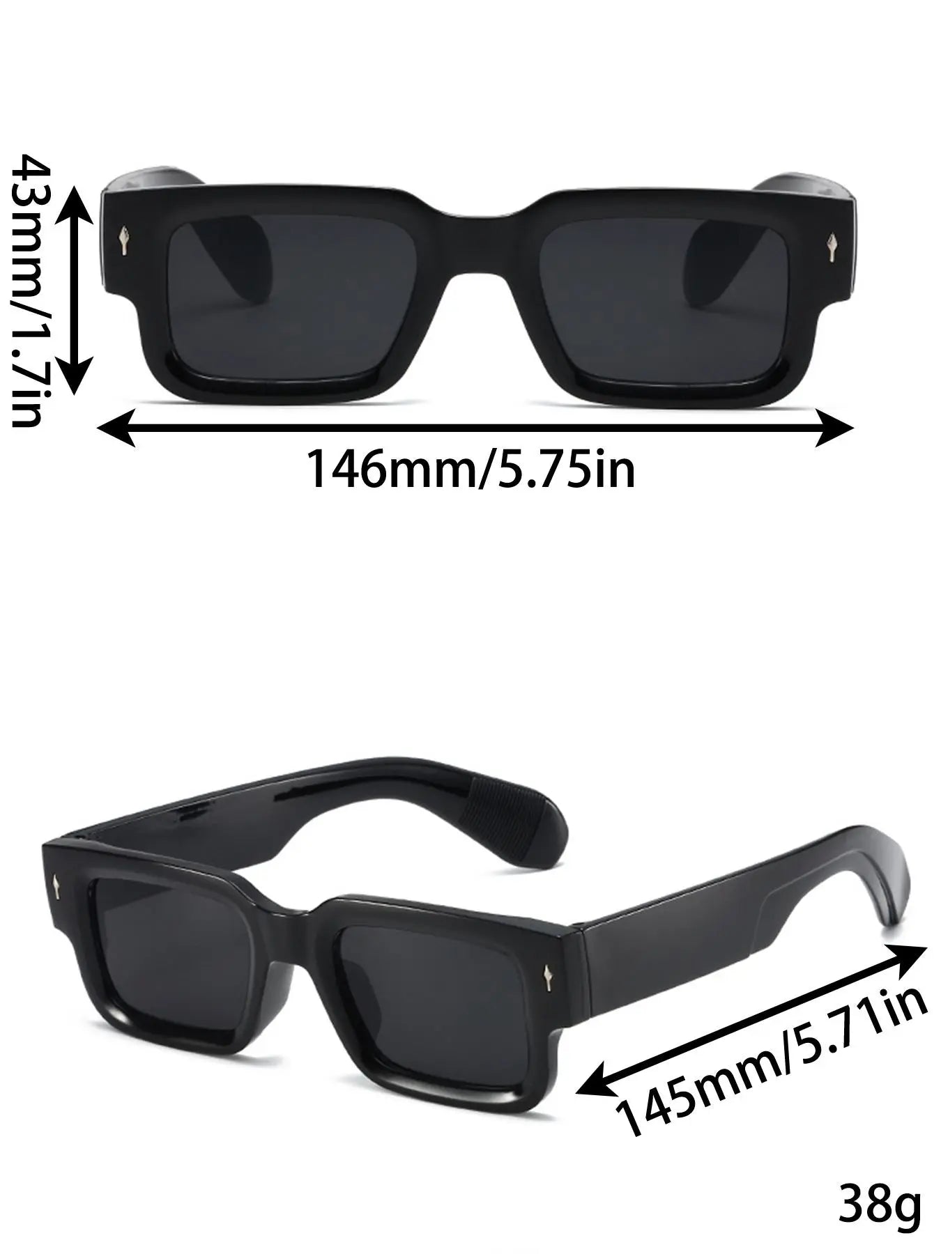 Unisex Vintage Square Frame Eyeglasses, Trendy Casual Clear Eyewear for Everyday Use, Fashion Accessories for Outdoor Activities, Stylish Glasses