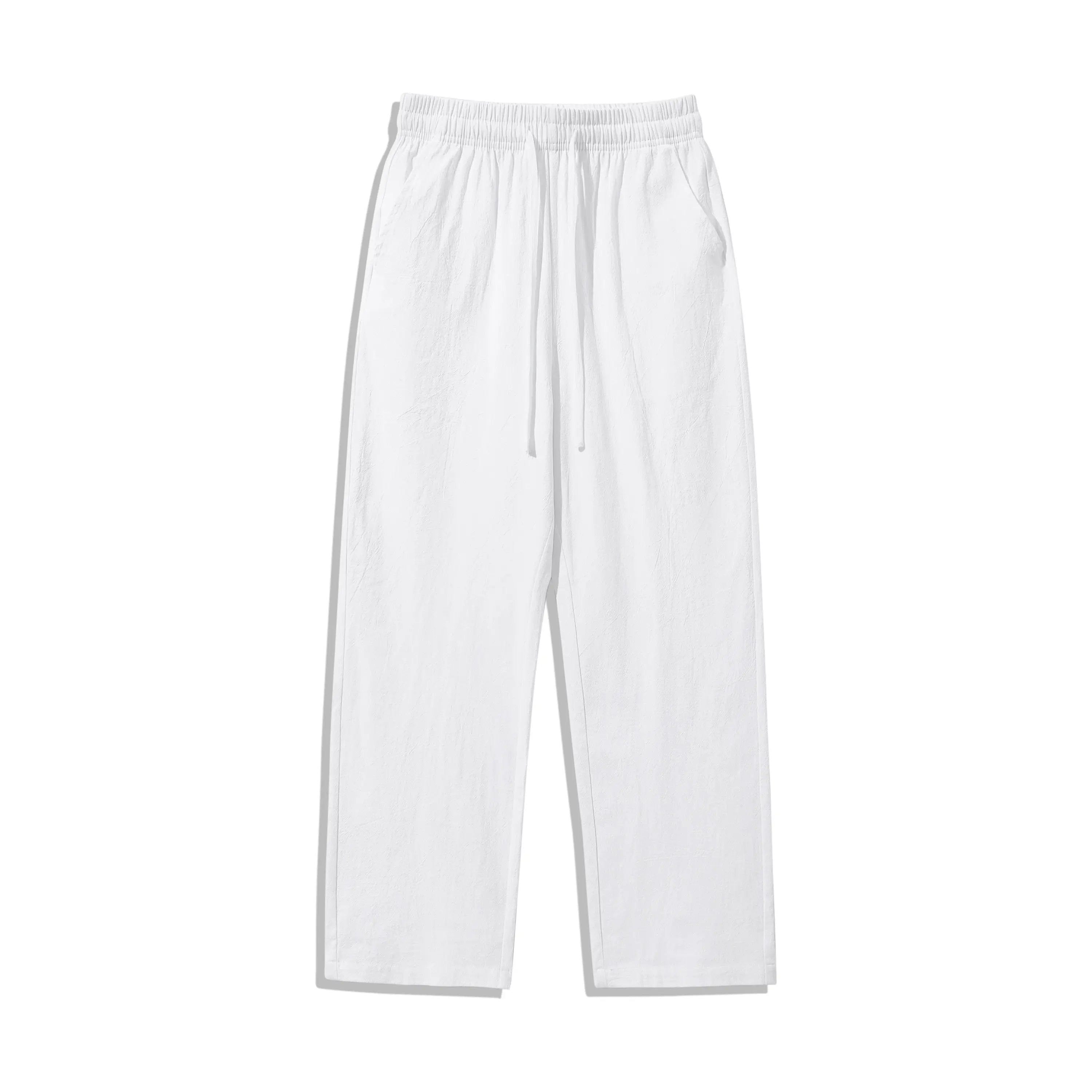 Ultimate Comfort: 4-Pack 100% Cotton Linen Wide Leg Pants for Men & Women - Summer Casual, Breathable, and Stylish!