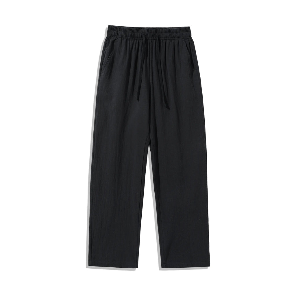 Ultimate Comfort: 4-Pack 100% Cotton Linen Wide Leg Pants for Men & Women - Summer Casual, Breathable, and Stylish!
