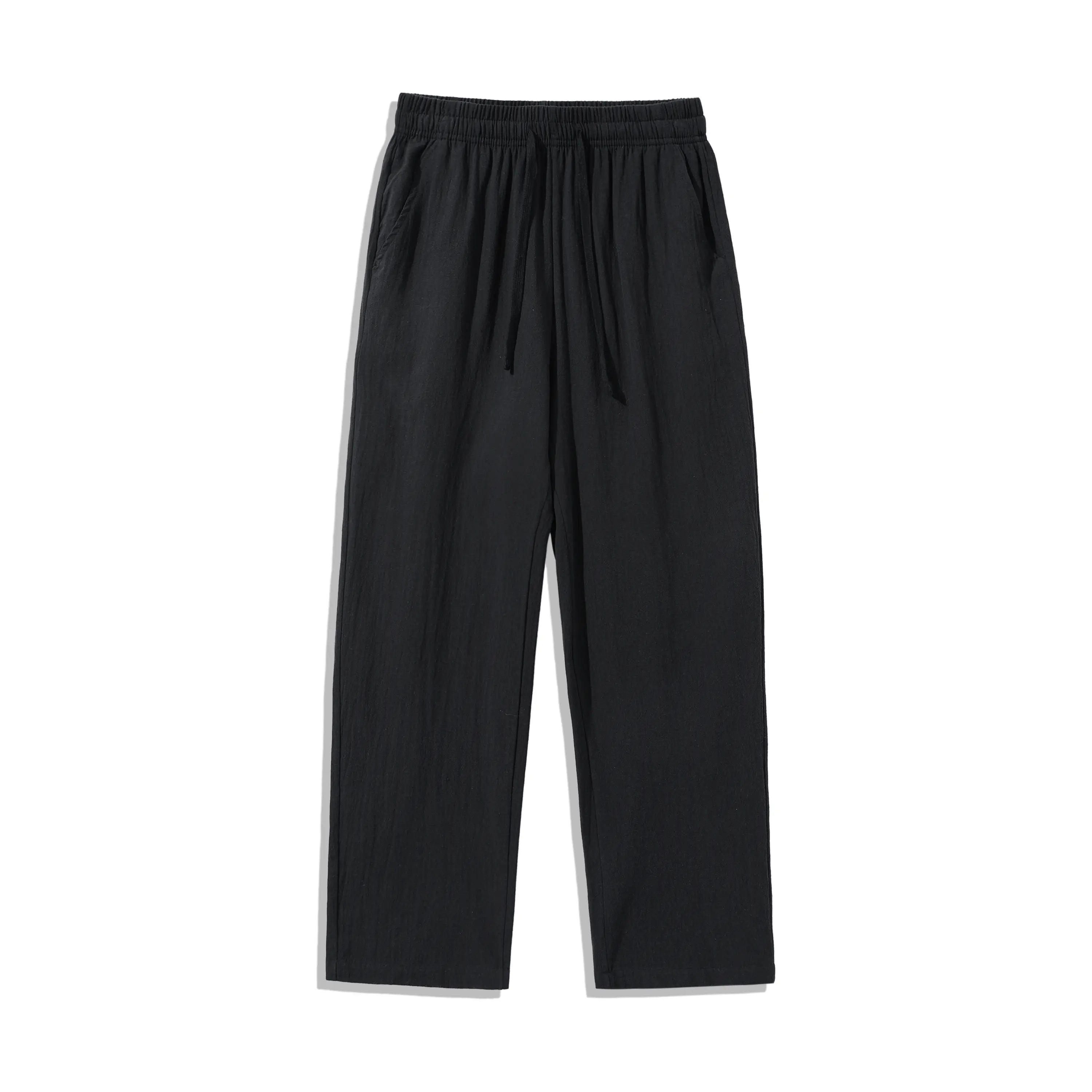 Ultimate Comfort: 4-Pack 100% Cotton Linen Wide Leg Pants for Men & Women - Summer Casual, Breathable, and Stylish!