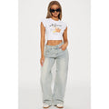 Chic Light Wash Tinted Baggy Jeans for Ultimate Comfort