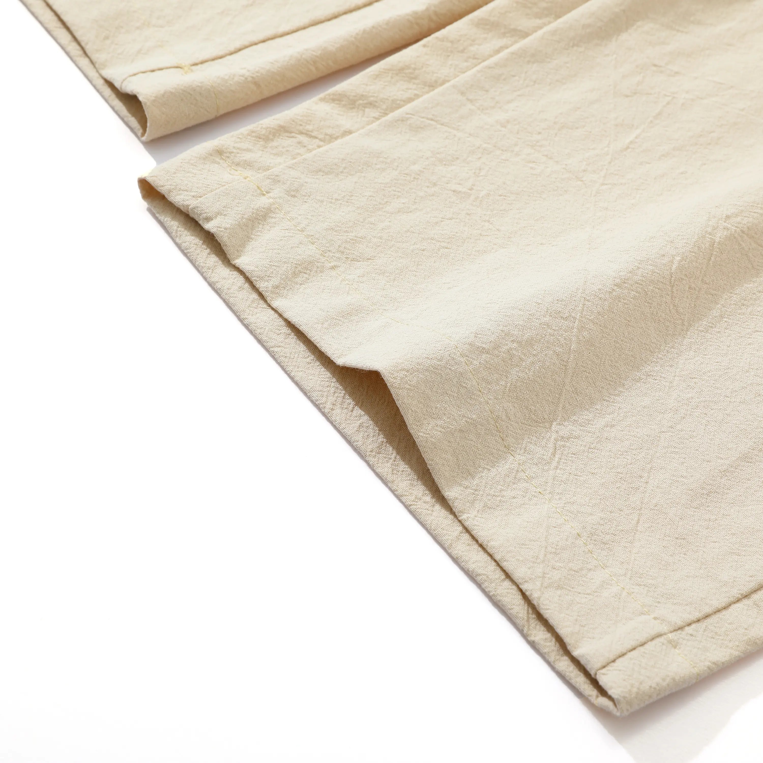 Ultimate Comfort: 4-Pack 100% Cotton Linen Wide Leg Pants for Men & Women - Summer Casual, Breathable, and Stylish!