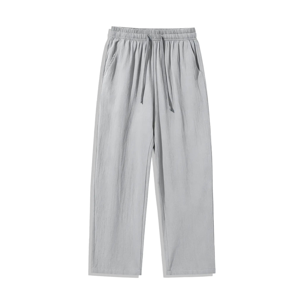Ultimate Comfort: 4-Pack 100% Cotton Linen Wide Leg Pants for Men & Women - Summer Casual, Breathable, and Stylish!